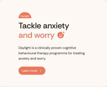 Daylight card: Tackle anxiety and worry, a clinically proven cognitive behavioural therapy programme